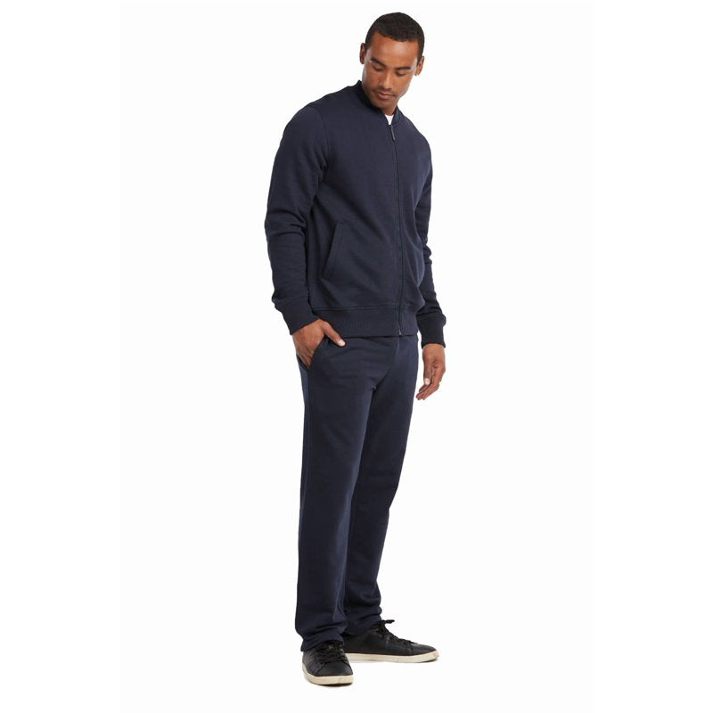 Men's Active Lounge Sweatpants with Pockets - Open Bottom Terry Style