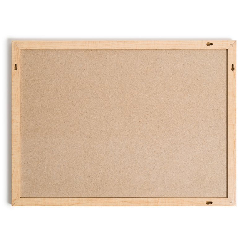 17 x 23 Inch Cork Bulletin Board with Natural Maple Wood Frame