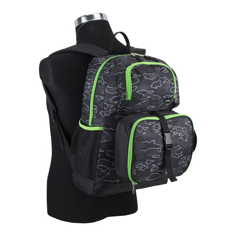 Unisex 4-Piece Combo Backpack Set with Lunch Box Shoe Pouch & Storage