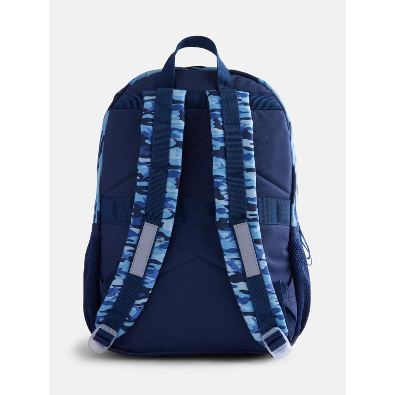 Kids' Shark Bite Backpack & Lunch Set - School & Travel Gear, Blue