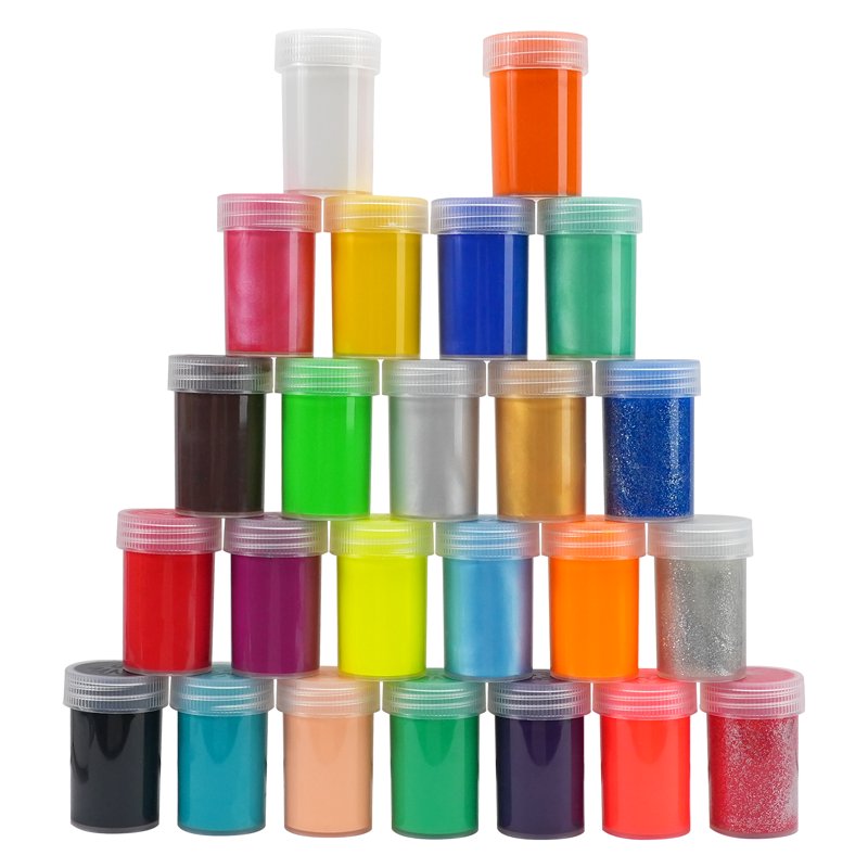 Washable Tempera Paint Set - 24 Non-Toxic Bright Colors for Kids Art