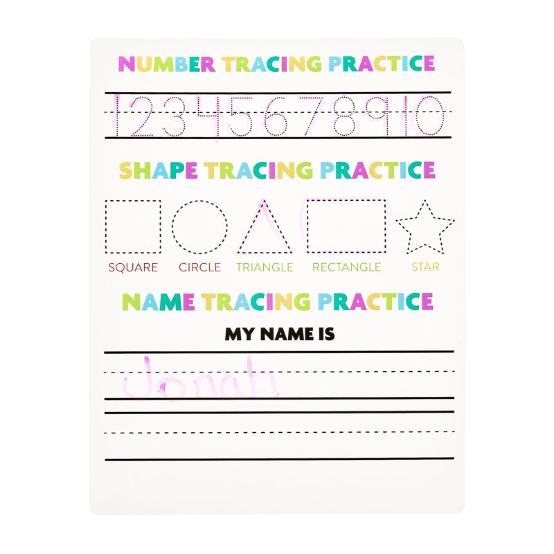 Educational Dry-Erase Learning Boards Set for Writing Math & Money Practice