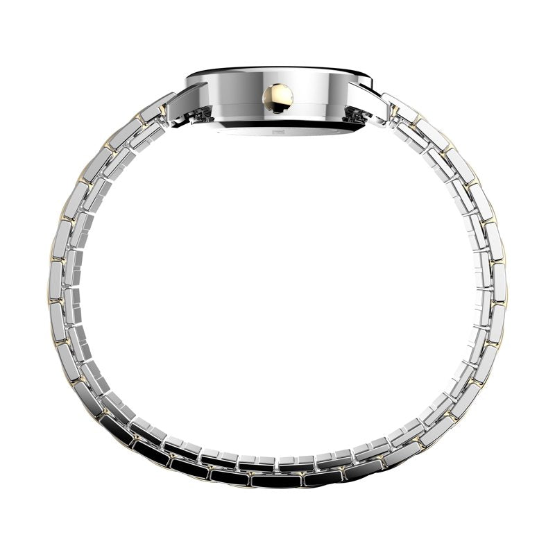 Women's Two Tone Expansion Band Watch Strap - Easy Reader Style