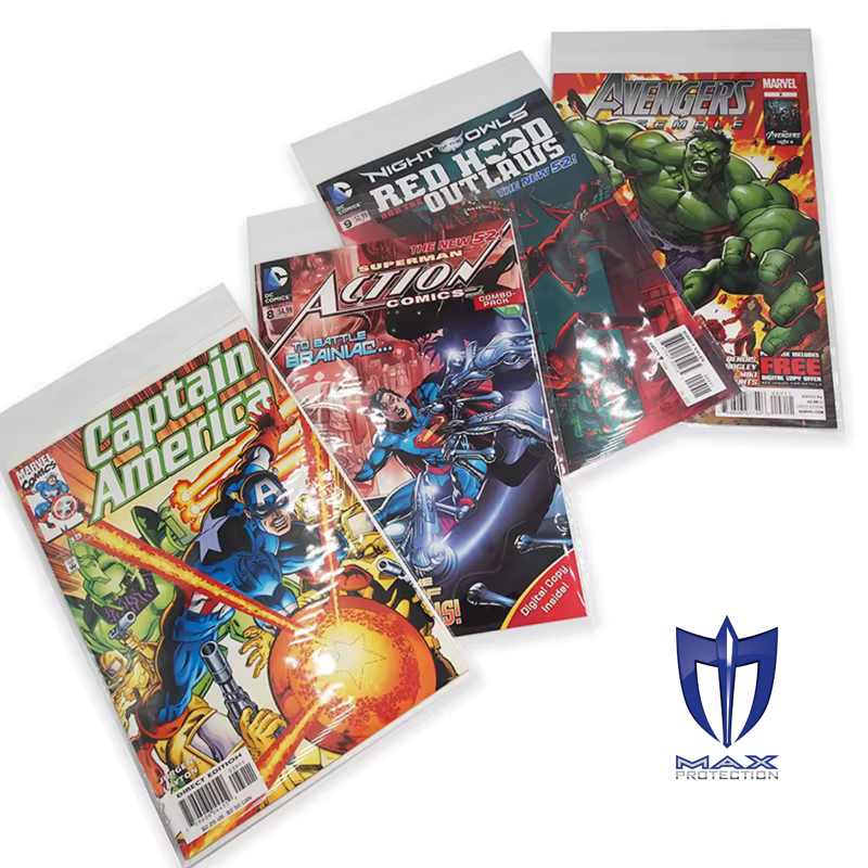 Comic Book Bags and Boards Set - Clear 100 Pack for Collectors
