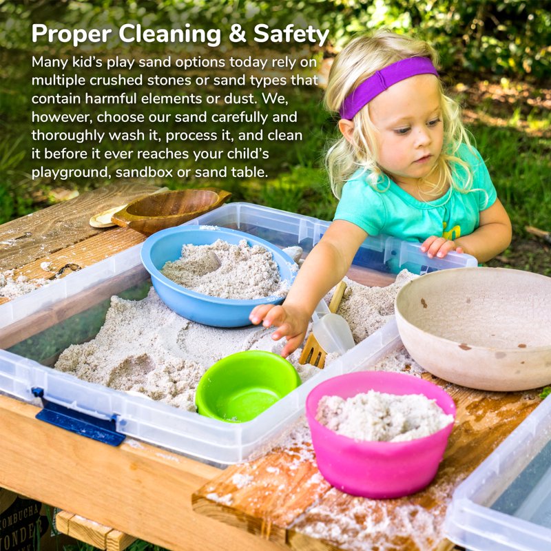 Premium Play Sand for Sandbox and Outdoor Use - 40 lbs & 20 lbs Options