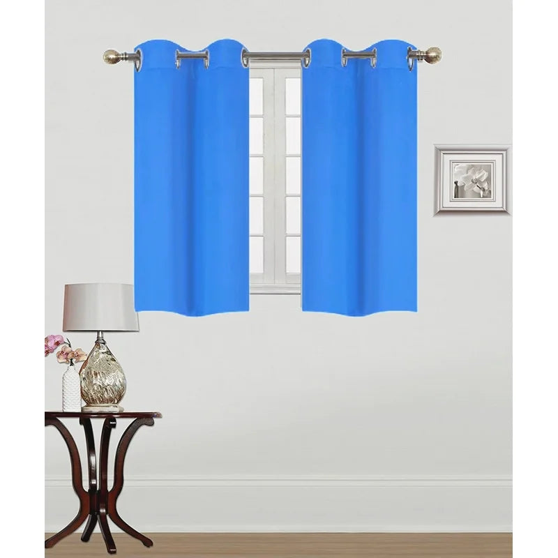 Thermal Blackout Grommet Window Curtain Panel 28x36 Energy Efficient