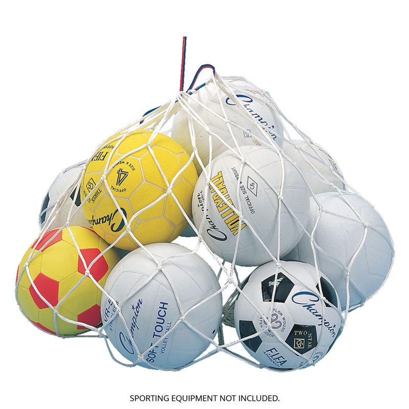 Basketball Equipment Bag Holds Up to 10 Balls with Drawstring Closure