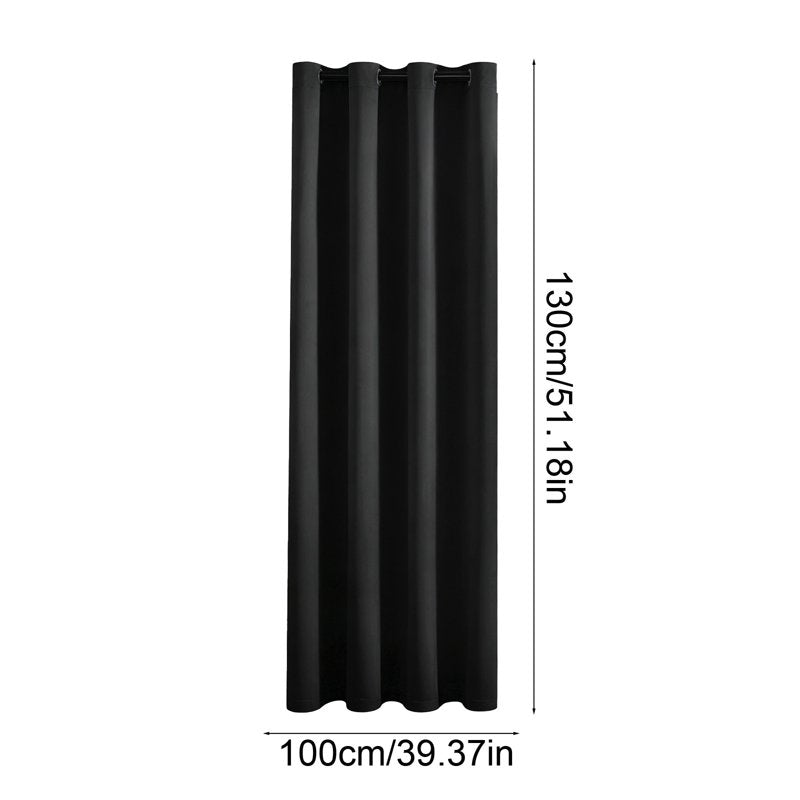 Blackout Curtains with Black Lining - Insulated Privacy Window Drapes for Bedroom & Living Room
