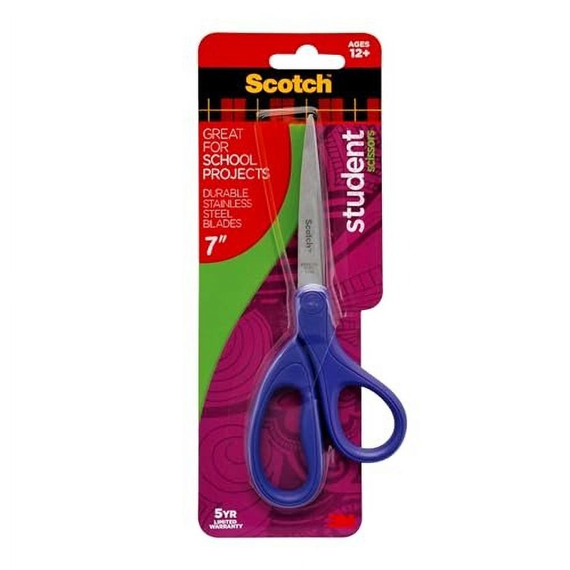 7-Inch Student Scissors Set - Multi-Color Safety Classroom Scissors
