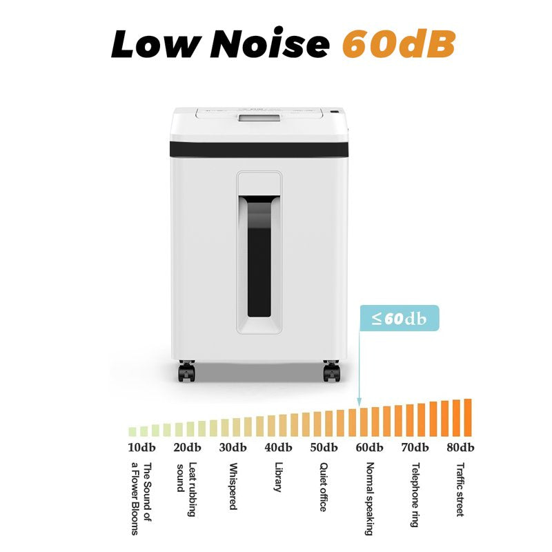 Heavy Duty Micro Cut Paper Shredder for Home Office with Auto Feed 150 Sheets