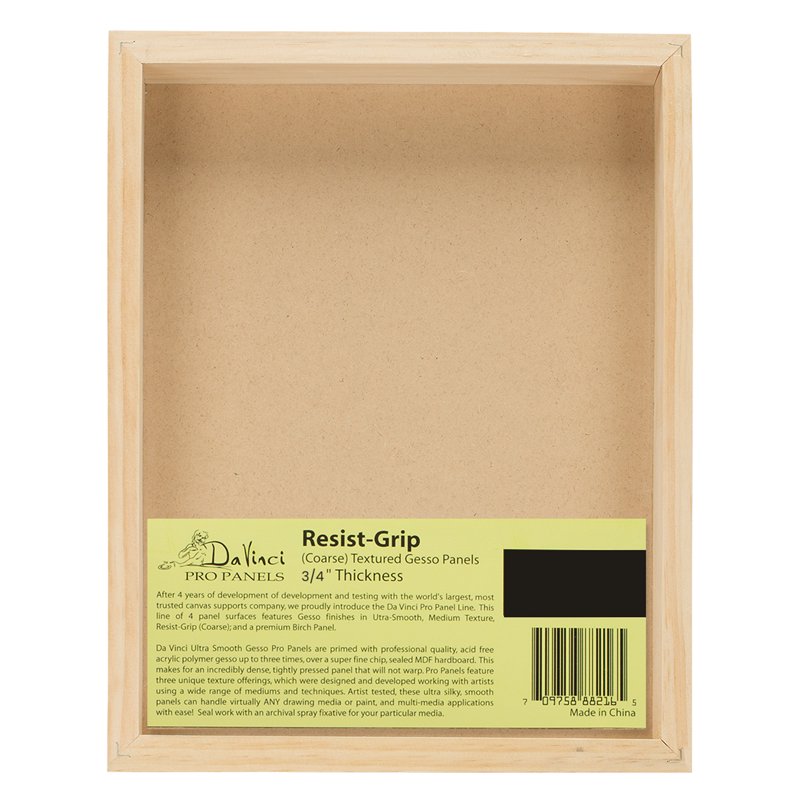 Resist-Grip Textured Gesso Art Boards - Multi-Size White Acrylic Panels for Painting