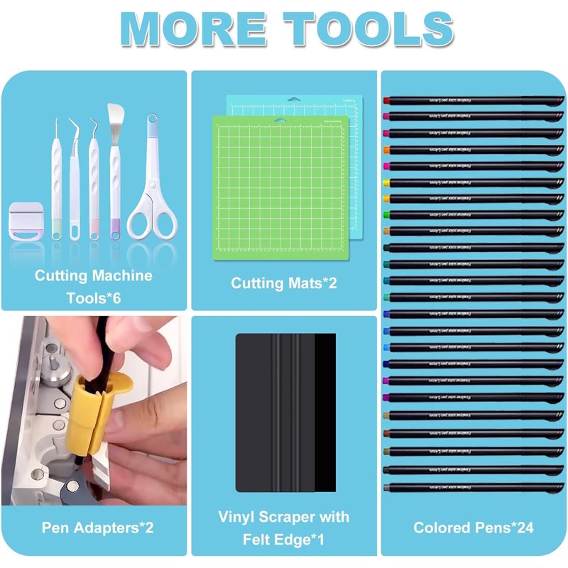 Cricut Accessory Bundle Kit with 97 Tools for Maker & Explore Air