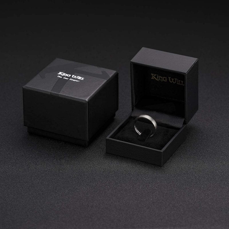 Titanium Wedding Band 5mm Comfort Fit Brushed Finish Hypoallergenic Ring