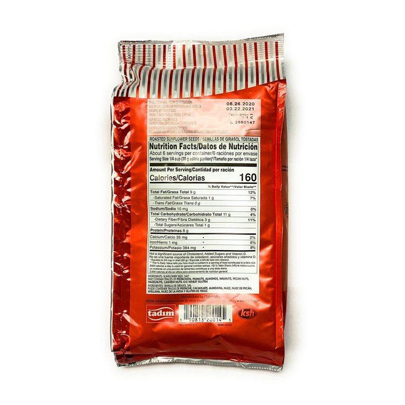 Salted Sunflower Seeds 12 oz Pack of 4 - Edible Snack from Germany