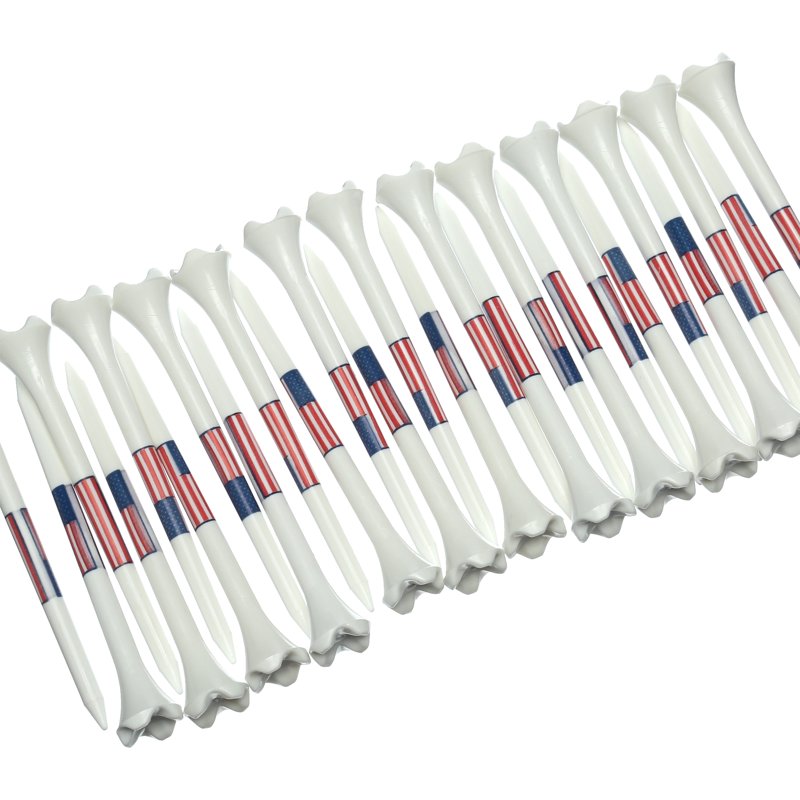 Golf Tees 3.25-Inch Plastic Low-Resistance Performance Tees - Durable Stability, Pack Options