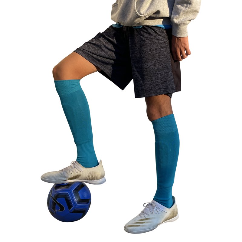 Unisex Soccer Knee High Athletic Socks - 2 Pairs, Medium, Like Brazil Yellow
