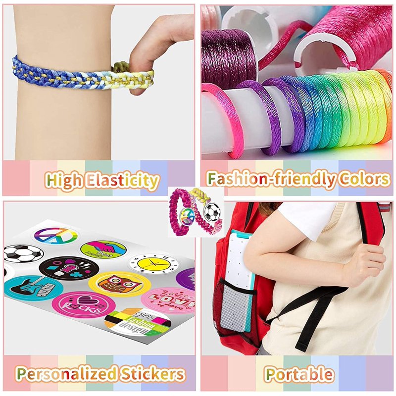 Friendship Bracelet Making Kit for Kids - DIY Craft Set with Loom & Accessories