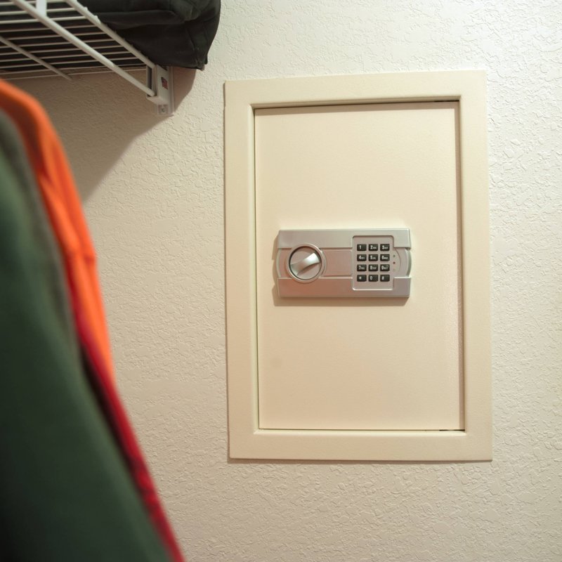 Wall Safe with Electronic Lock - Secure Valuables & Hidden Design