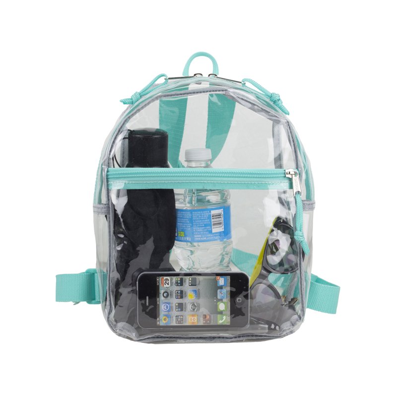 Unisex Clear Mini Backpack - Lightweight Transparent School & Sports Bag