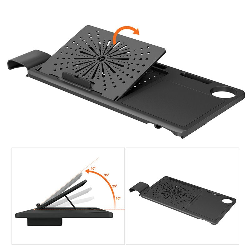 Adjustable Desktop Workstation for Ergonomic Chairs - Supports 110lbs