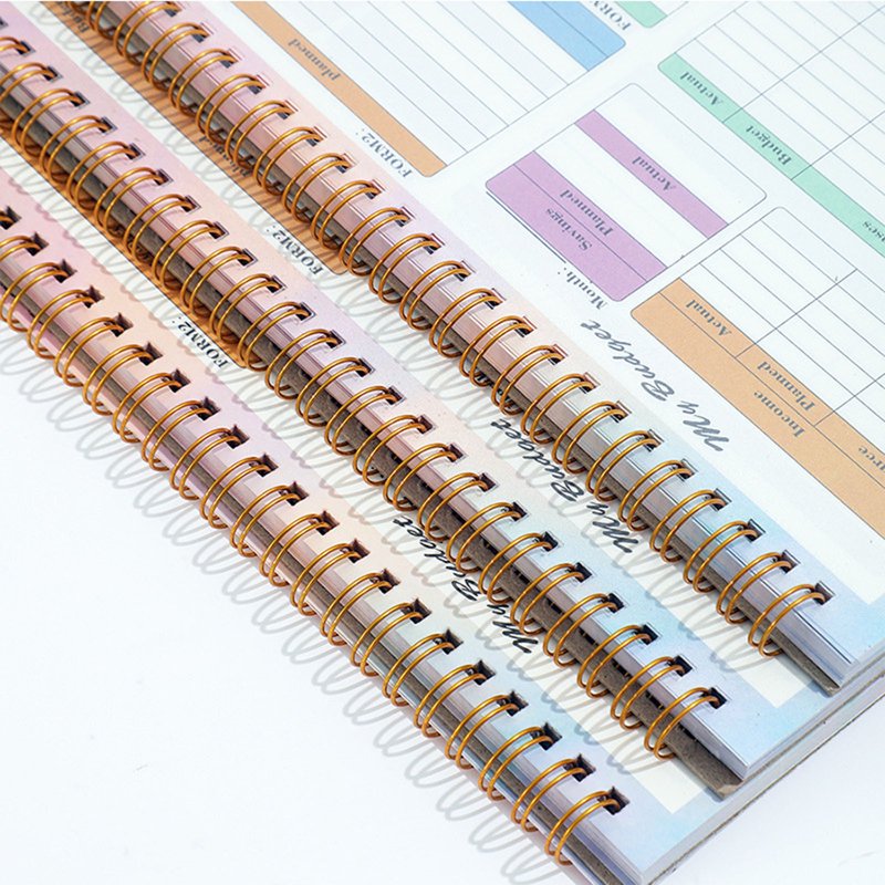 Undated Monthly Budget Planner Notebook with Expense Tracker — Home Finance Organizer