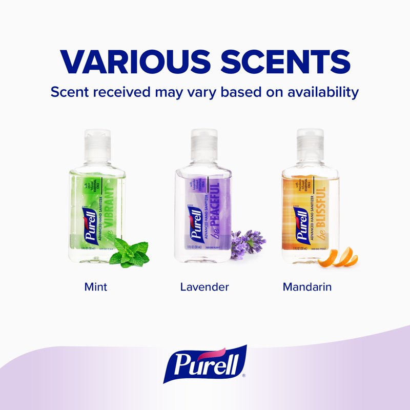 Travel Size Hand Sanitizer Gel 6 Pack - Various Fragrances, 1 oz