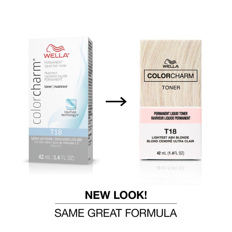 Permanent Hair Toner for Blonde Hair - Neutralizes Brass & Achieves Ash Blonde Shades