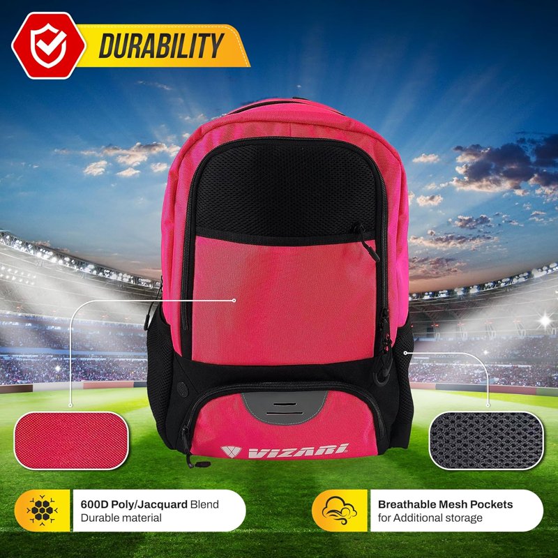 Soccer Backpack with Multiple Compartments for Kids & Adults - Durable Sports Bag