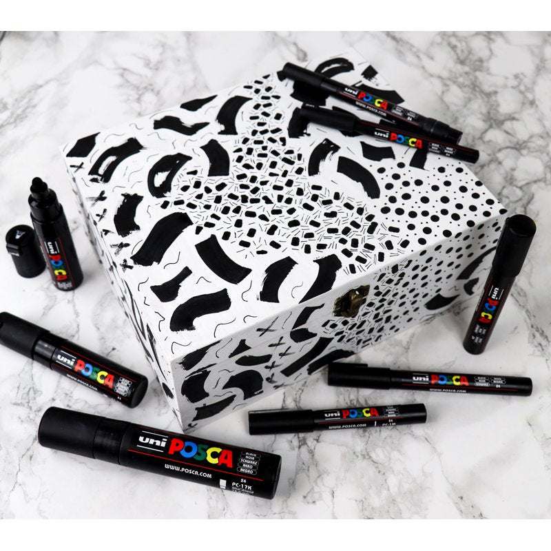 POSCA PC-17K Extra Broad Rectangular Chisel Paint Marker - Black (Variation: Black)