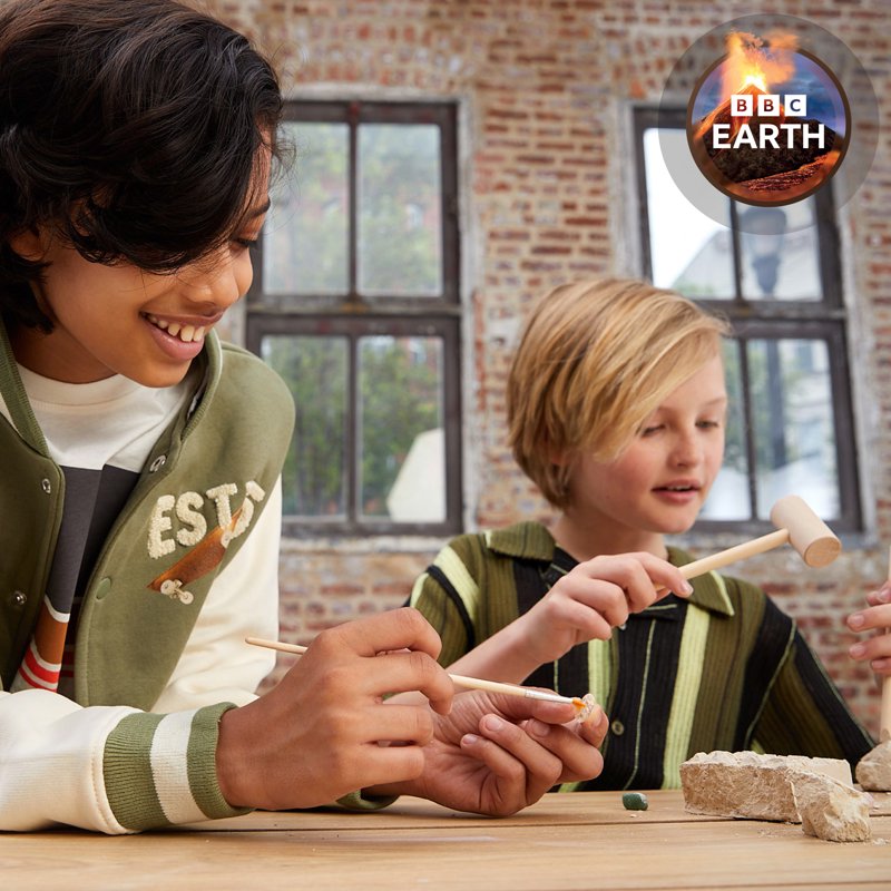 Gemstone Dig Kit for Kids - Excavation & Discover Natural Gems Ages 6+