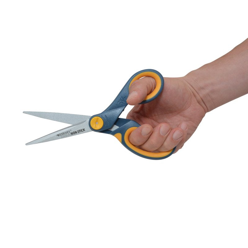 (2 Pack) Westcott 8" Titanium Bonded Non-Stick Scissors for School
