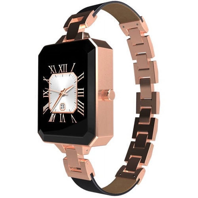 Rose Gold Smart Watch for Women - Fitness & Call Notifications