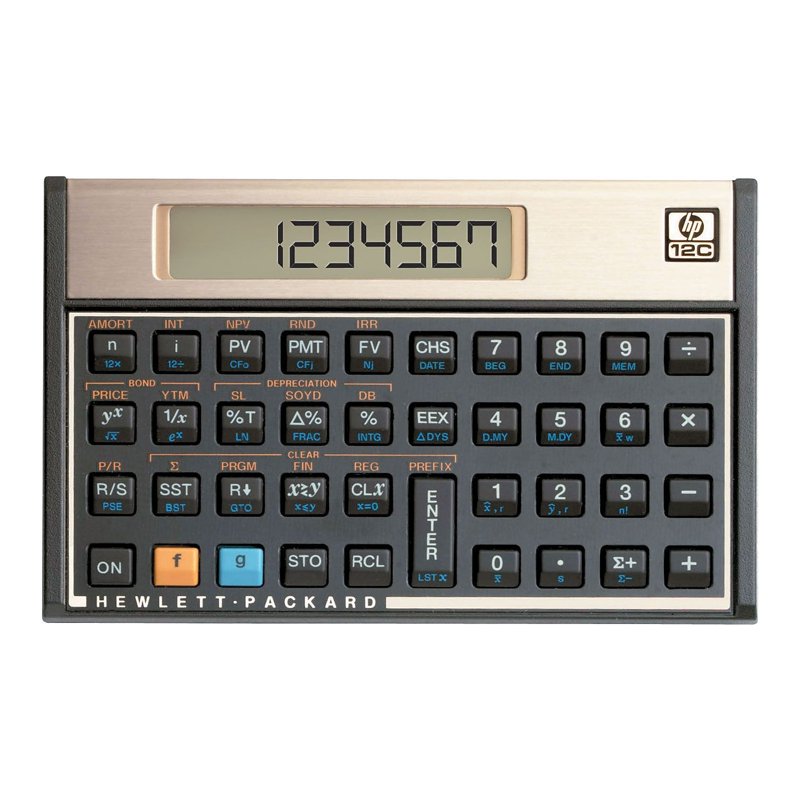 Financial Calculator HP 12C 10-Digit LCD Multi-Function Business & Finance Tool