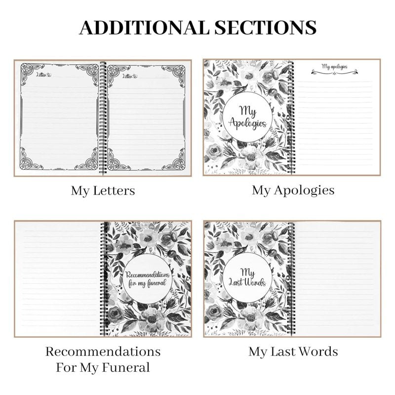 End of Life Planner – Estate Planning Organizer for Final Wishes & Beneficiary Will Prep