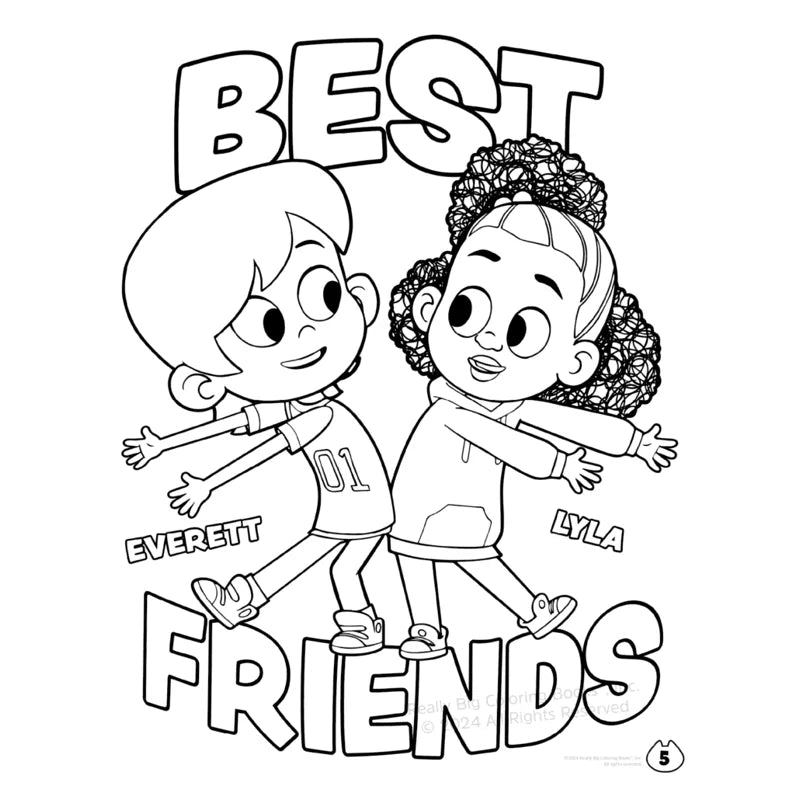 Lyla in the Loop Coloring Book Set - Personalized Kids Activity Gift (25 Copies, 8.5x11)