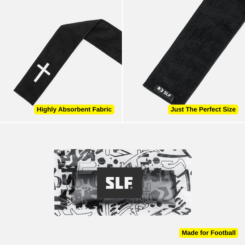 Football Towel with Cross Embroidery - Microfiber Sports Towel for Athletes
