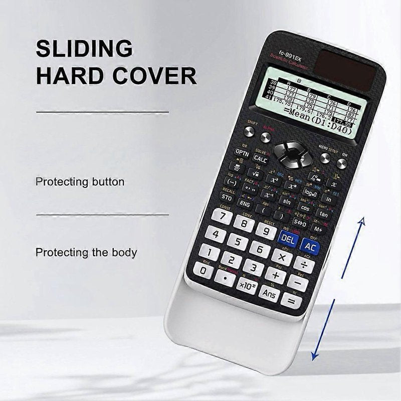 Scientific Calculator 552 Functions for School & Education - Black