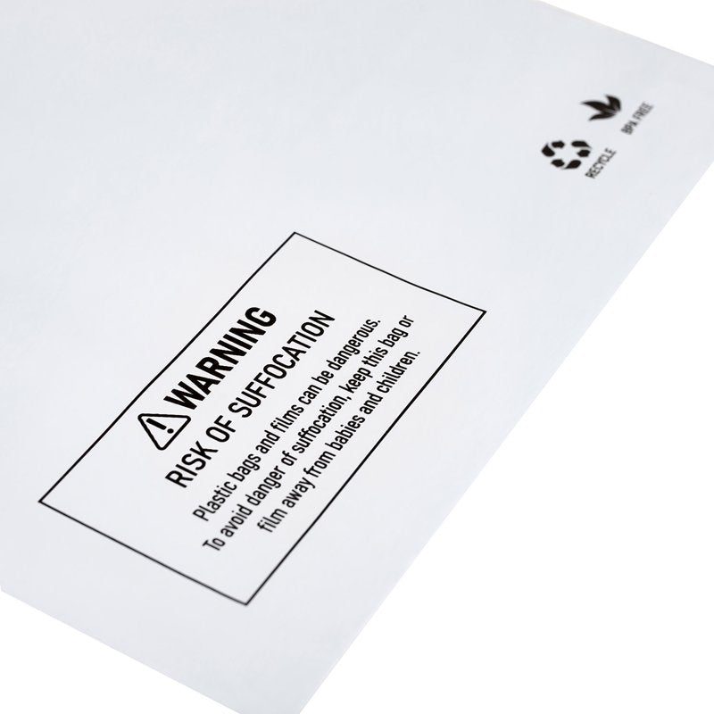 Poly Mailer Envelopes 7.5x10.5 Inch Clear Tearproof Shipping Bags - 25 Pack