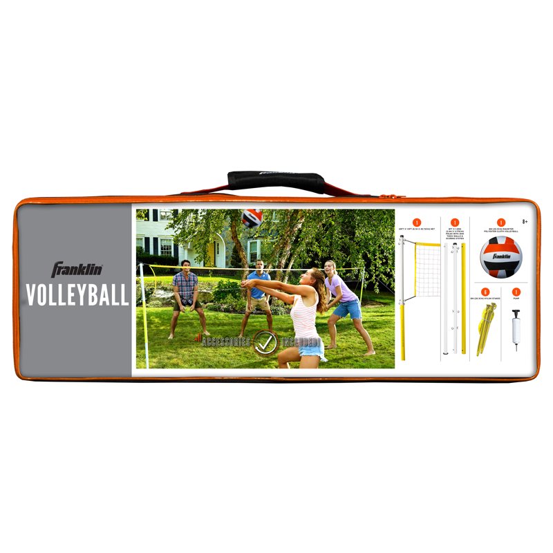 Family Backyard Volleyball Net Set - Portable Sports Game for All Ages