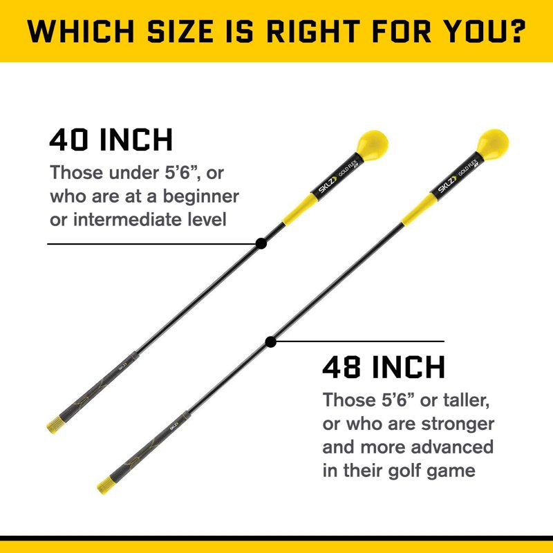 SKLZ Gold Flex 40" Golf Swing Trainer – Tempo & Strength Training