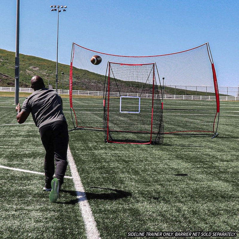 Football Kicking Net Practice Equipment 7x4 FT with Target & Stability Stakes