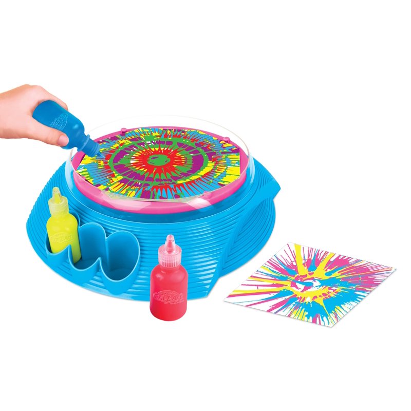 Spin Art Kit for Kids - Neon Color Paint, Spinning Art Machine for Creative Crafting