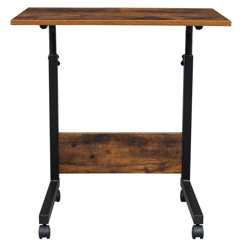 Height Adjustable Computer Desk Home Office Study Laptop Table with Wheels