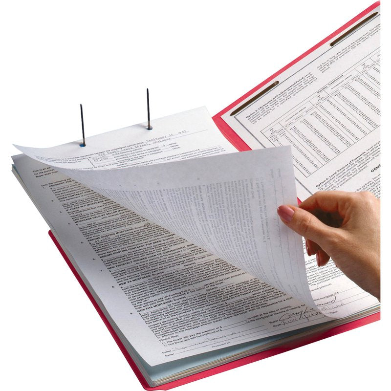 Red Letter Size File Folders with Reinforced End Tabs - 50 Pack