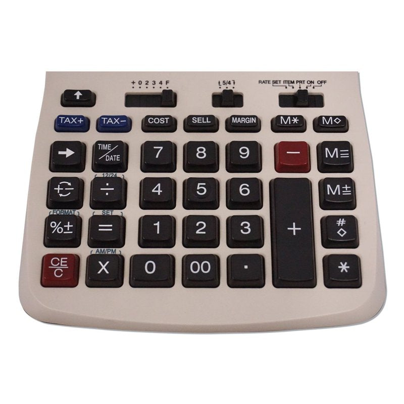 Two-Color Printing Calculator with Large LCD - Office & Home Use