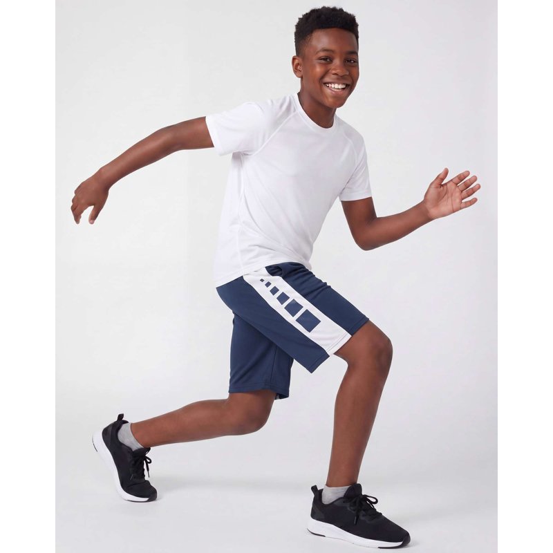 Youth Basketball Shorts 5 Pack - Lightweight Athletic Performance with Pockets