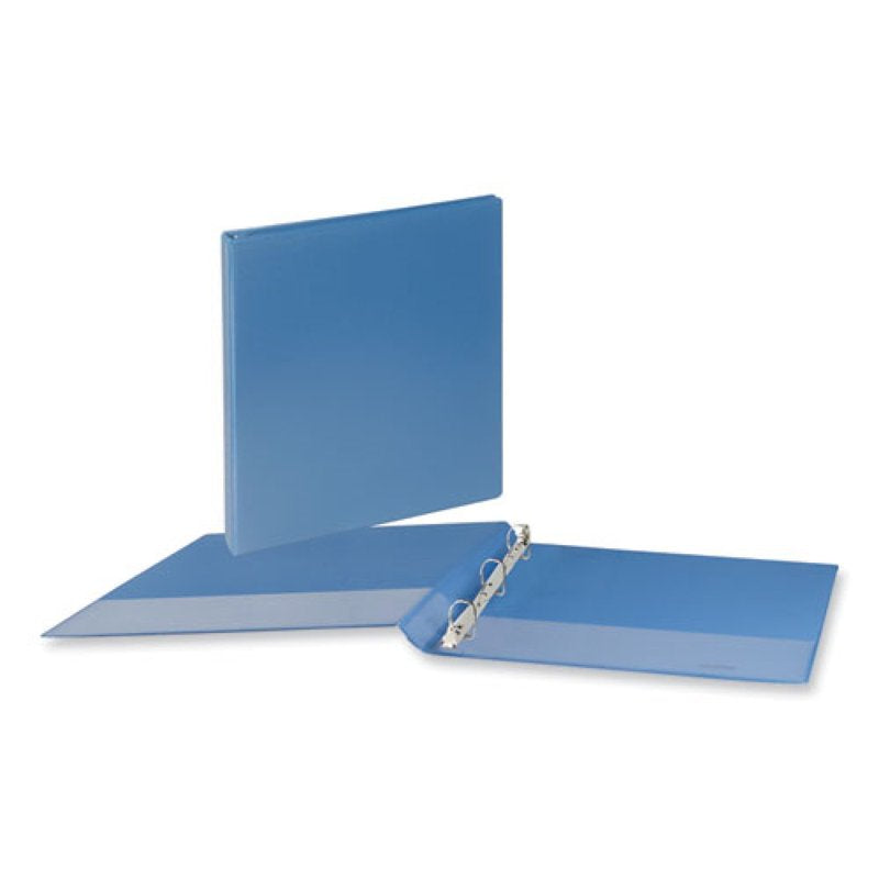 Heavy Duty 1.5-Inch 3-Ring View Binder - Light Blue, 350 Sheet Capacity