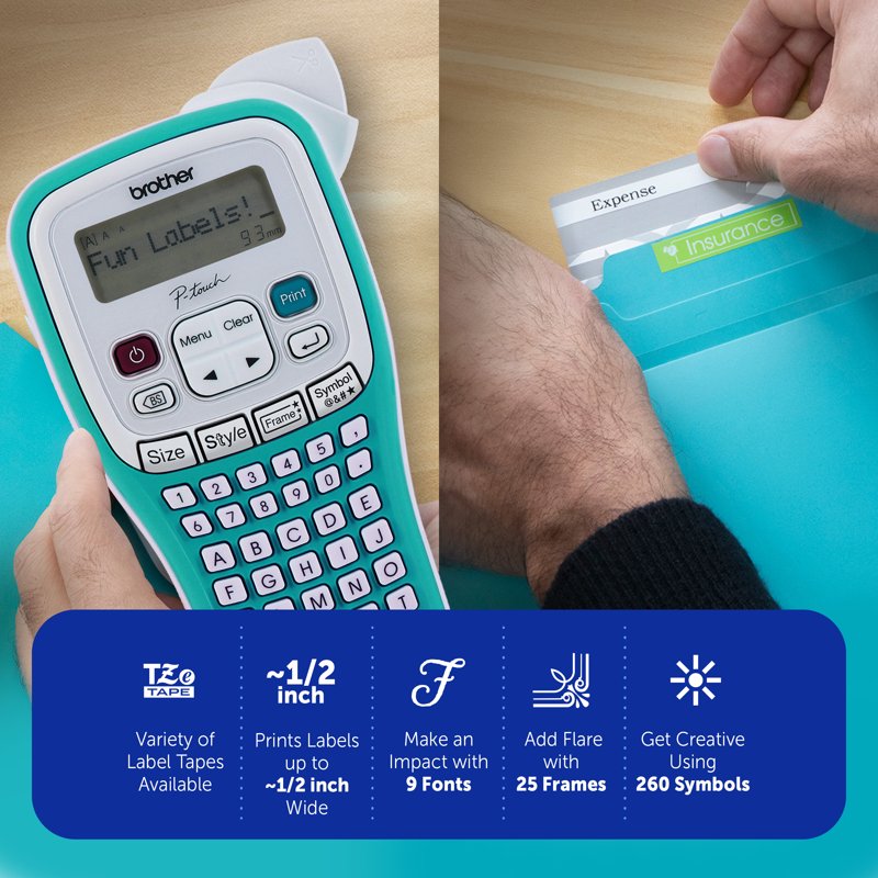 Portable Label Maker with Tape - Handheld Personal Labeling Device