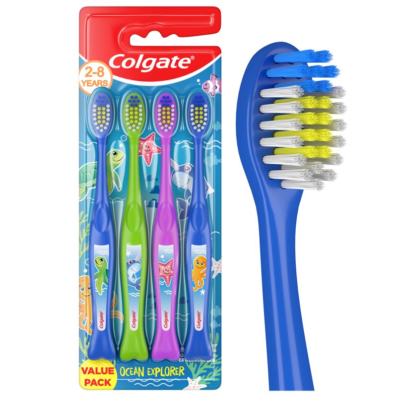 Kids Extra Soft Toothbrush Pack - Ocean Explorer Theme, 4 Count