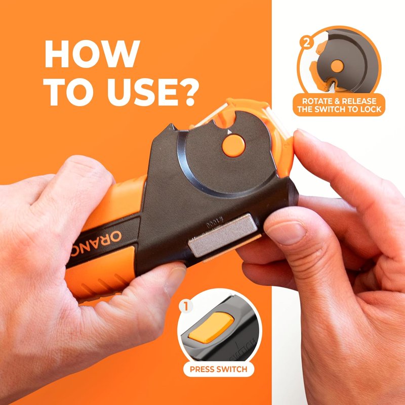 Garden & Outdoor Tool & Knife Sharpener for Lawn Mower Blades, Scissors, Axes